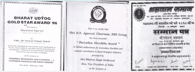 Awards and Recognition - Agarwal Packers and Movers DRS Group